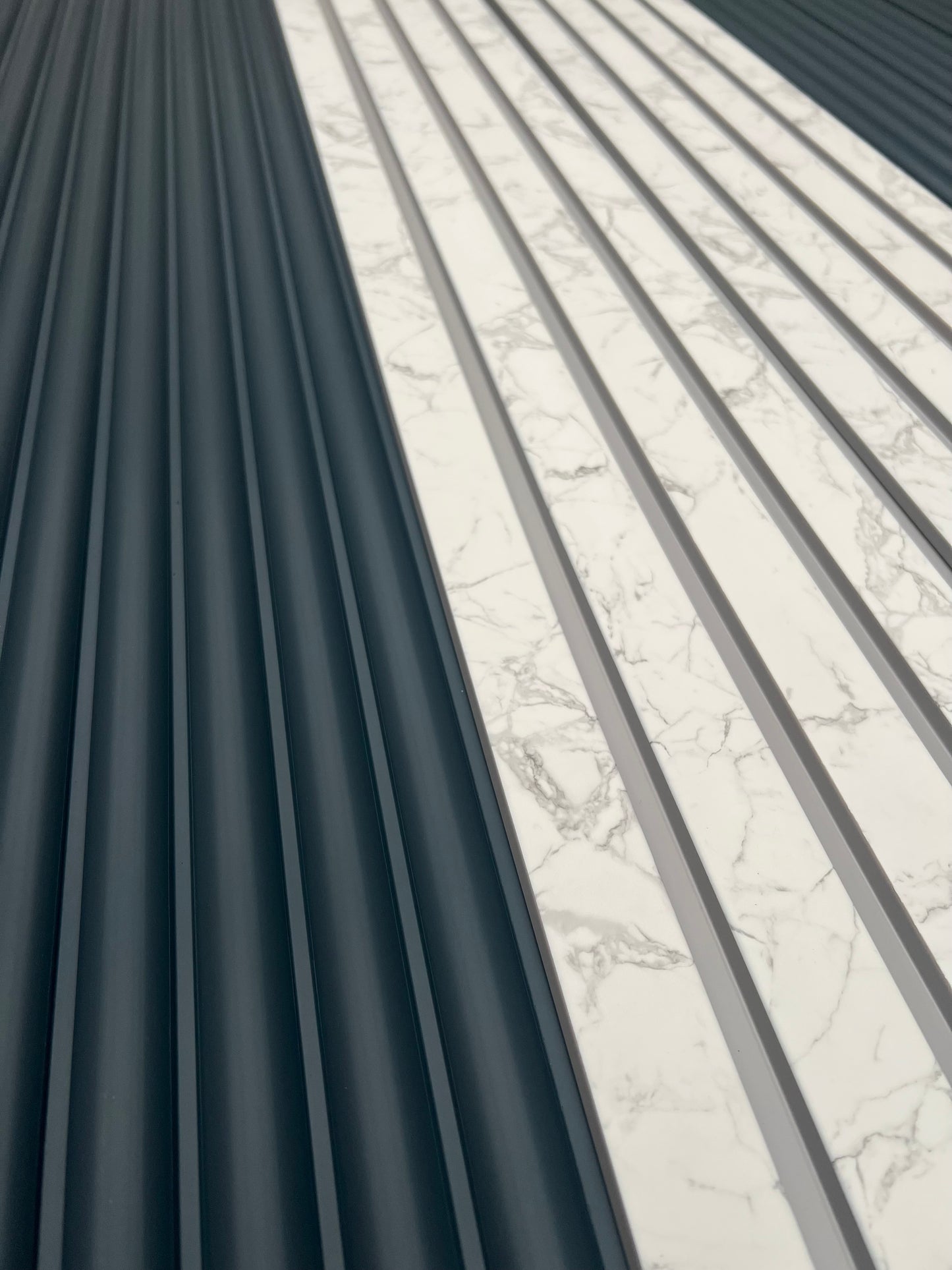 Calacatta Marble Slat Wall Panel - Volga Panels™ (Moisture-proof)