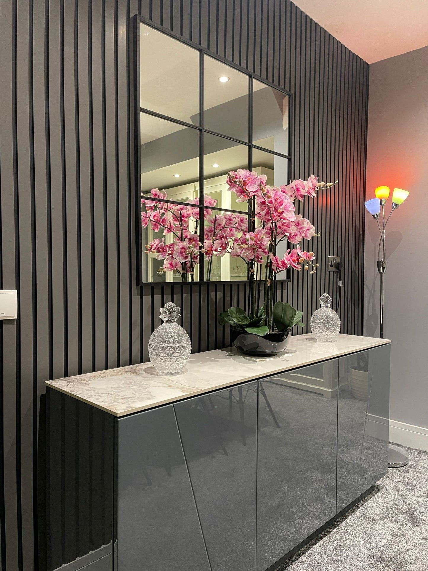 Daytona Grey Slat Wall Panel - Volga Panels™ (Moisture-proof)