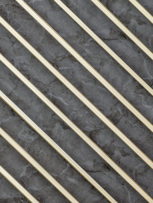 Tempest Marble Fluted Slat Wall Panel - Volga Panels™ (Moisture-proof)