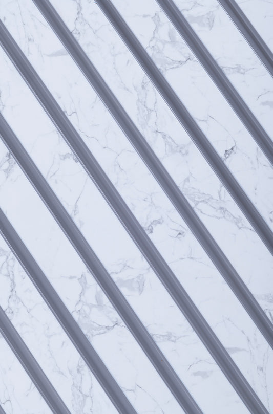Calacatta Marble Slat Wall Panel - Volga Panels™ (Moisture-proof)