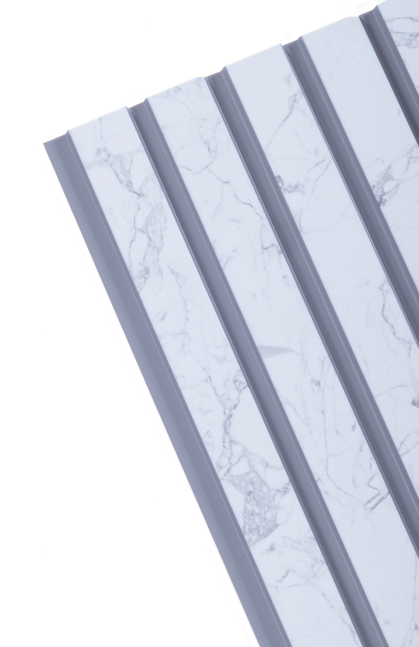Calacatta Marble Slat Wall Panel - Volga Panels™ (Moisture-proof)