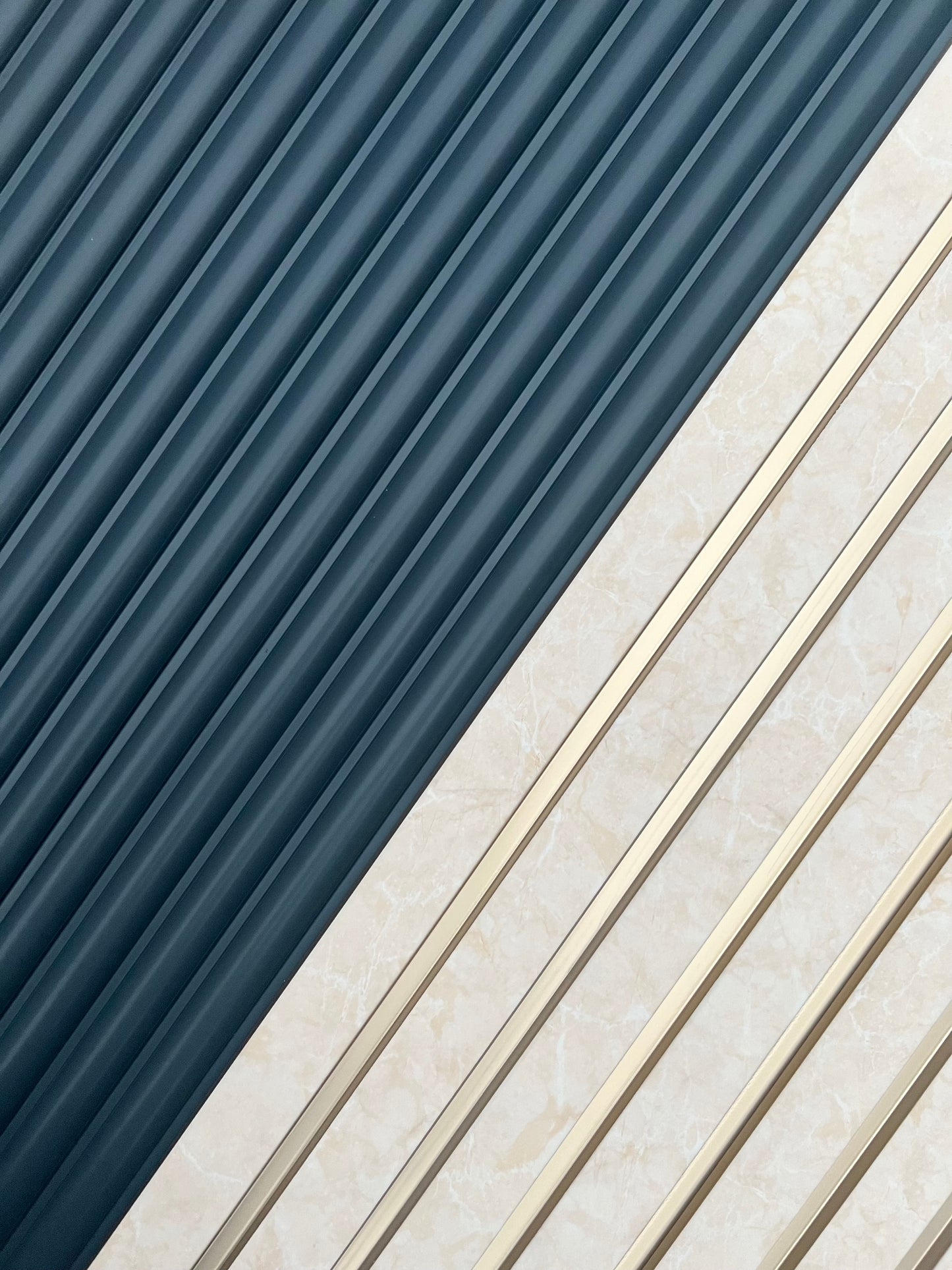 Midnight Blue Fluted Slat Wall Panel - Volga Panels™