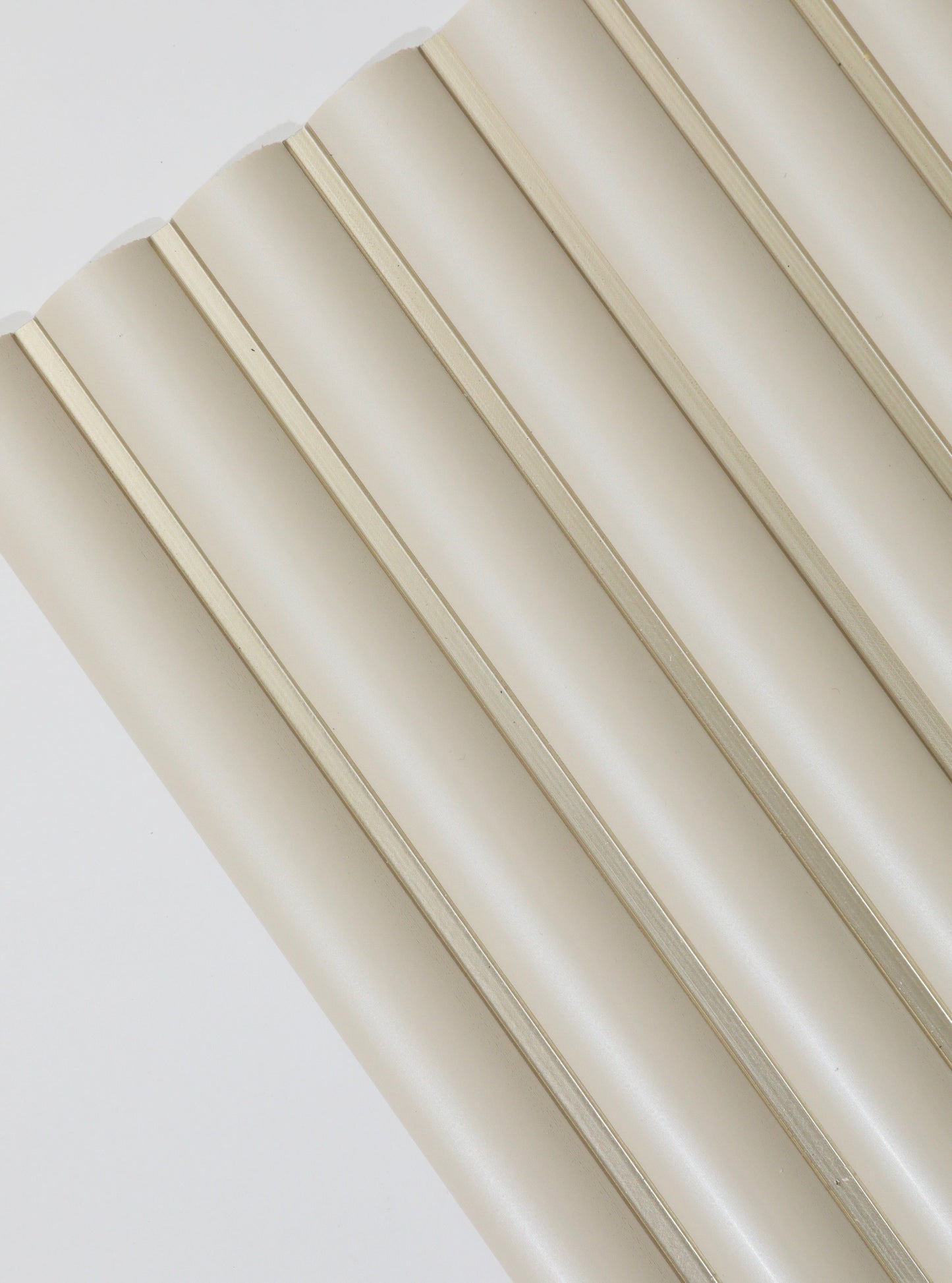Ivory Silk Fluted Slat Wall Panel - Volga Panels™ (Moisture-proof)