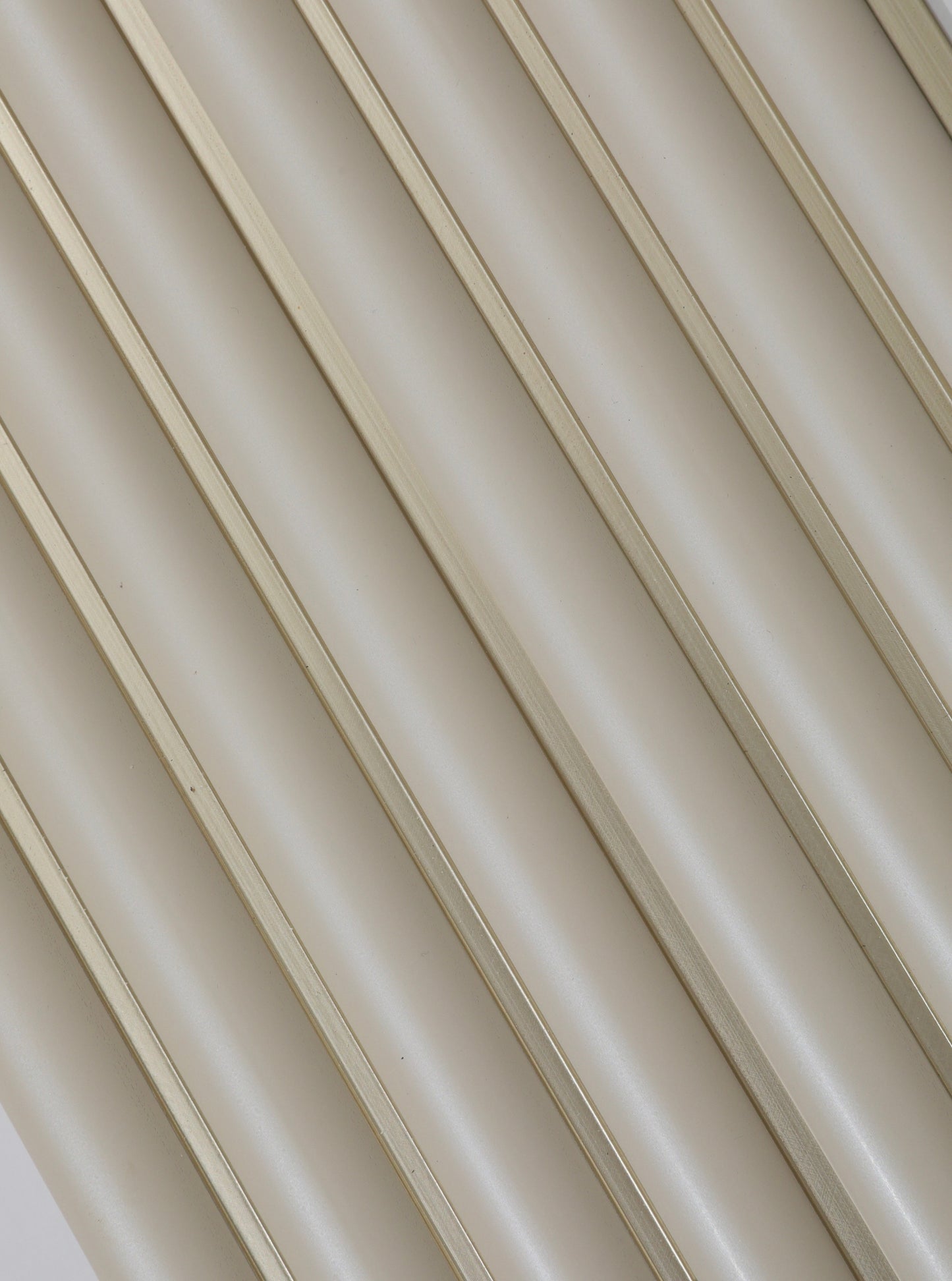 Ivory Silk Fluted Slat Wall Panel - Volga Panels™ (Moisture-proof)