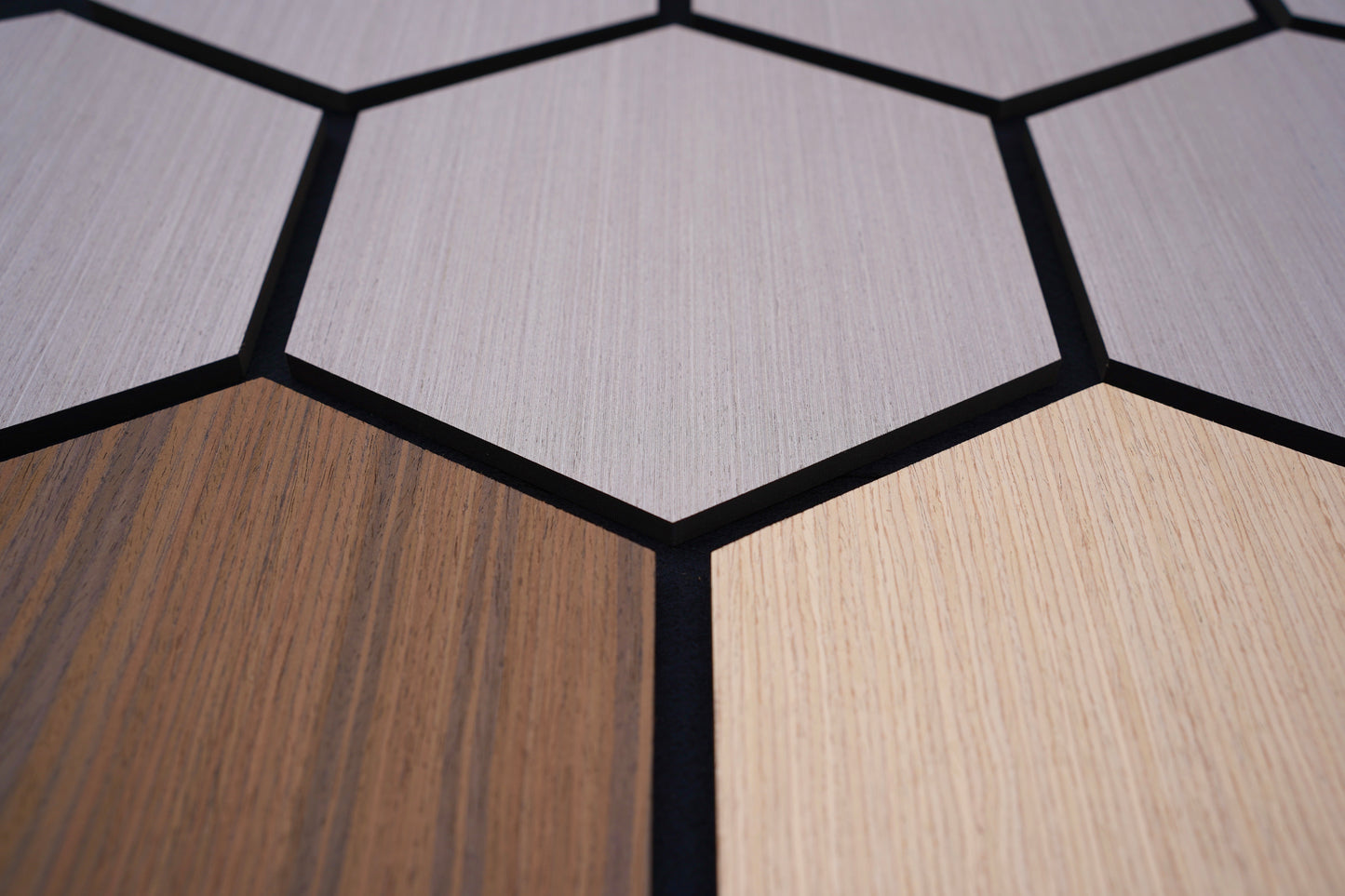 Natural Oak Hexa Acoustic - Volga Panels™