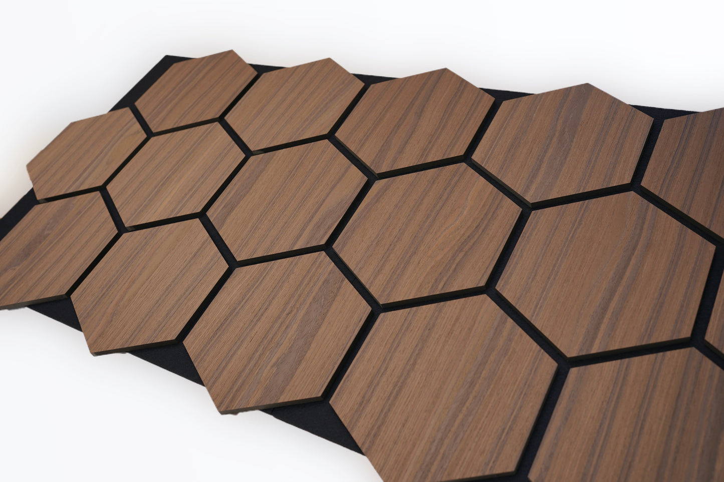 Walnut Hexa Acoustic - Volga Panels™