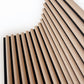 Natural Oak on Black Flexi Fluted Acoustic - Volga Panels™