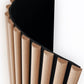 Natural Oak on Black Flexi Fluted Acoustic - Volga Panels™