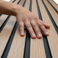 Natural Oak Slat Wall Panel - Volga Panels™ (Moisture-proof)