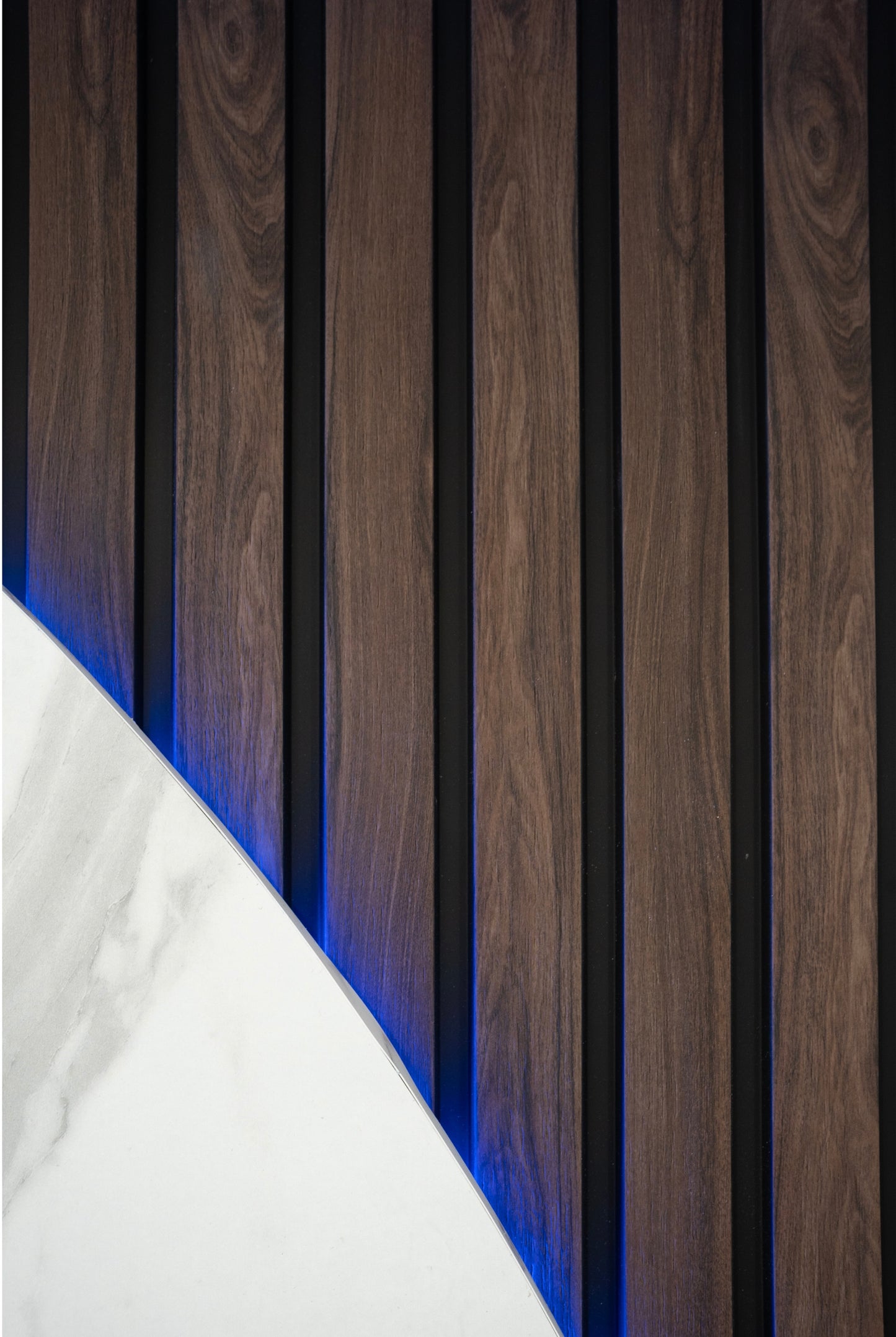 Walnut Slat Wall Panel - Volga Panels™ (Moisture-proof)
