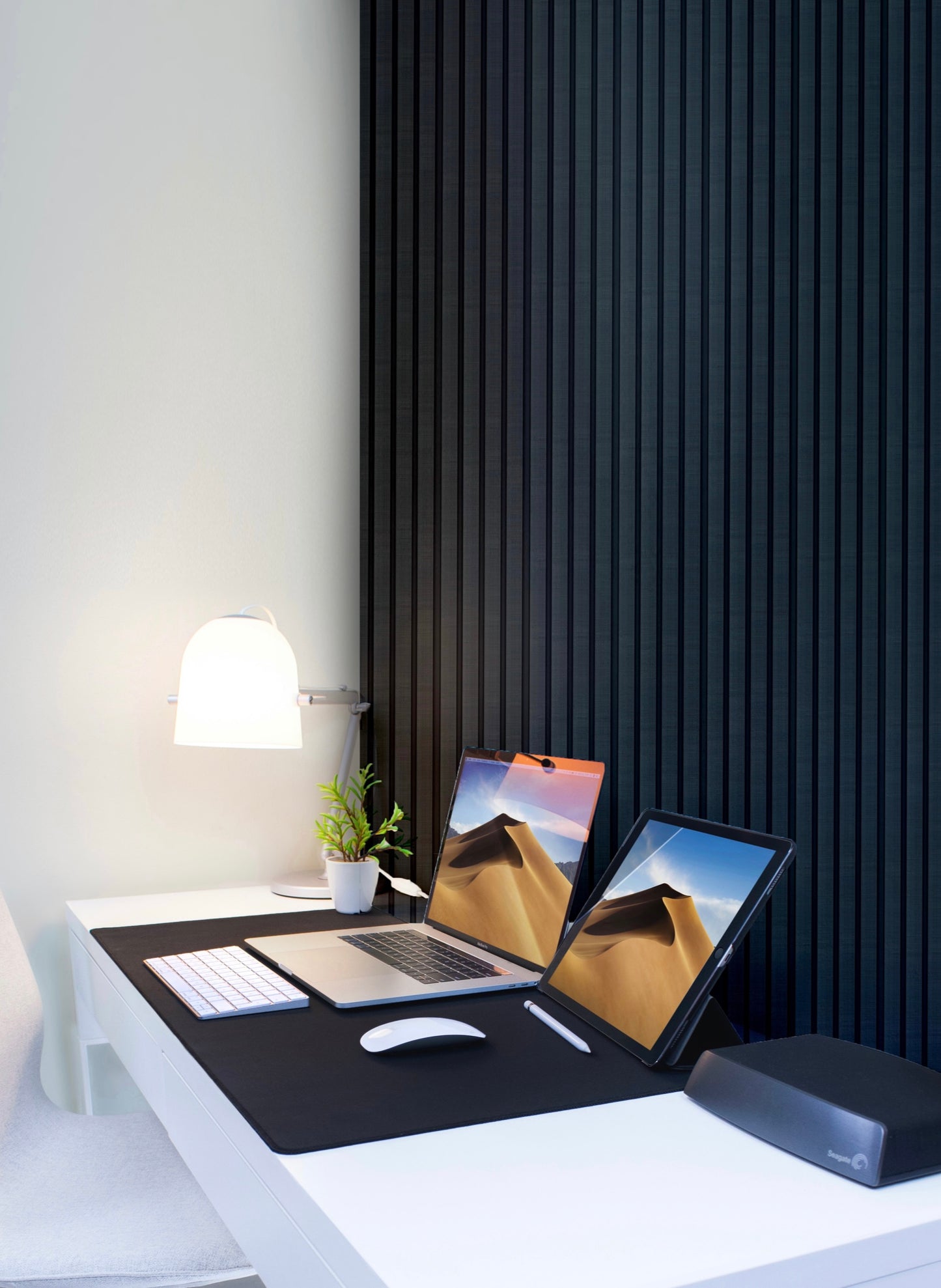 Slate Black Slat Wall Panel - Volga Panels™